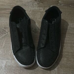 Jessica Simpson Women's Silesta Sparkle Sneaker (black)